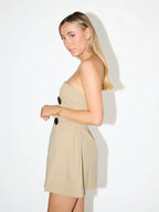 Flowering Girl Women Neira Off-Shoulder Strapless Sexy Mini Dress