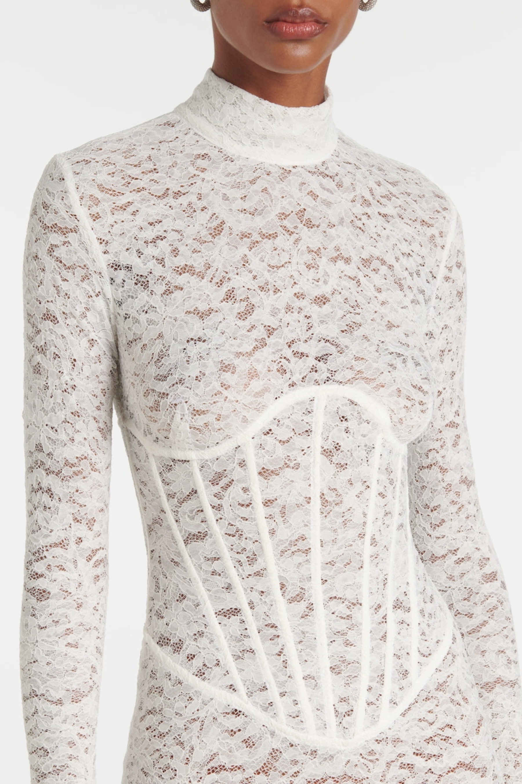 Lace Corset Mini Dress