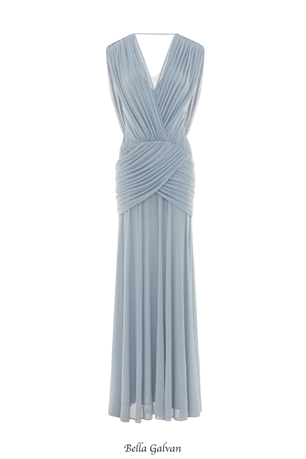 Selma Ruched Backless Maxi Dress
