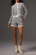 Flowering Girl Women Serena Streak Long Sleeves Mini Two-Piece Set