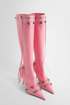 Flowering Girl Women Shilia Zip Knee-high Boots - Pink