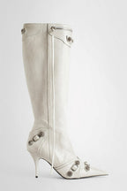 Flowering Girl Women Shilia Zip Knee-high Boots - White