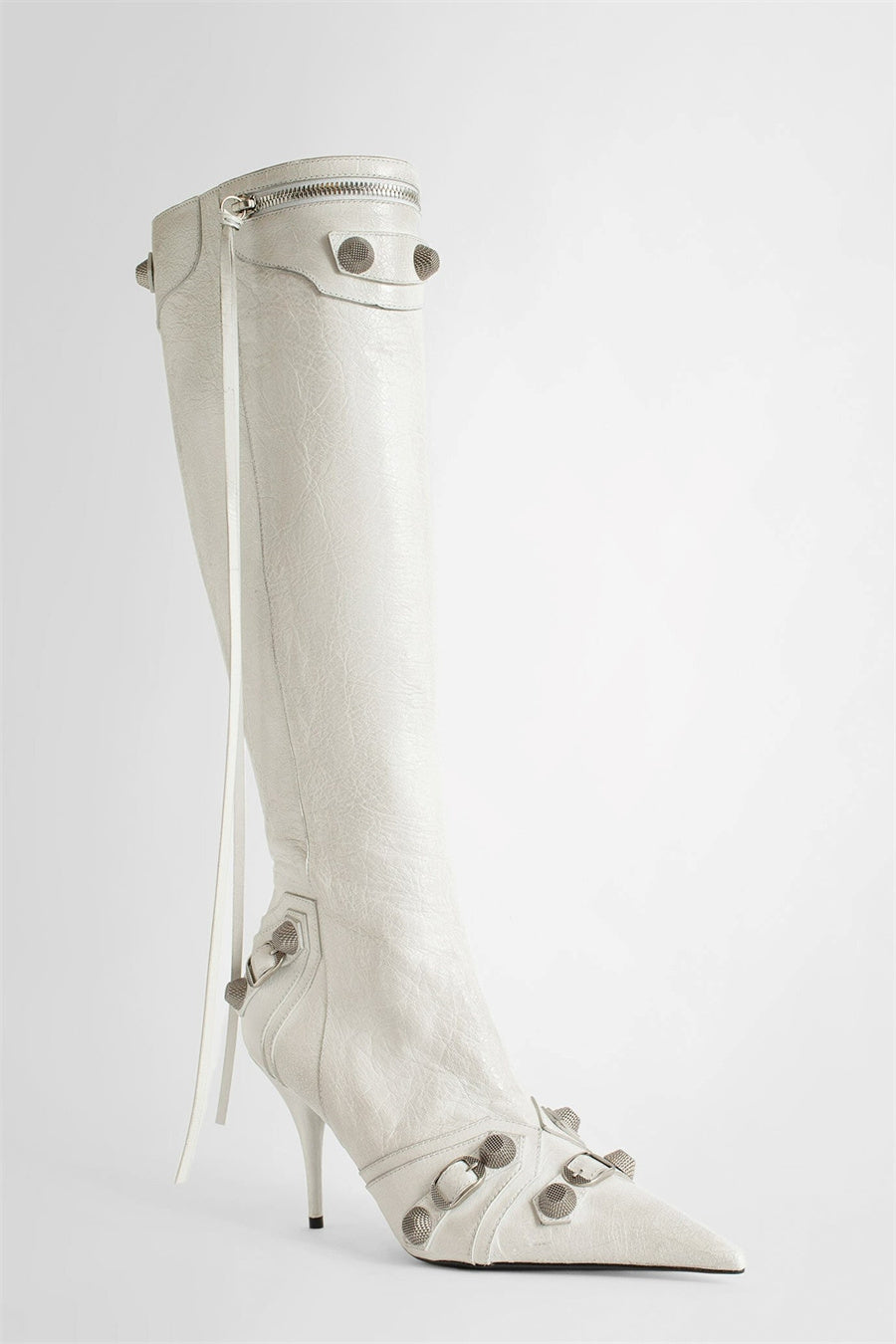 Flowering Girl Women Shilia Zip Knee-high Boots - White
