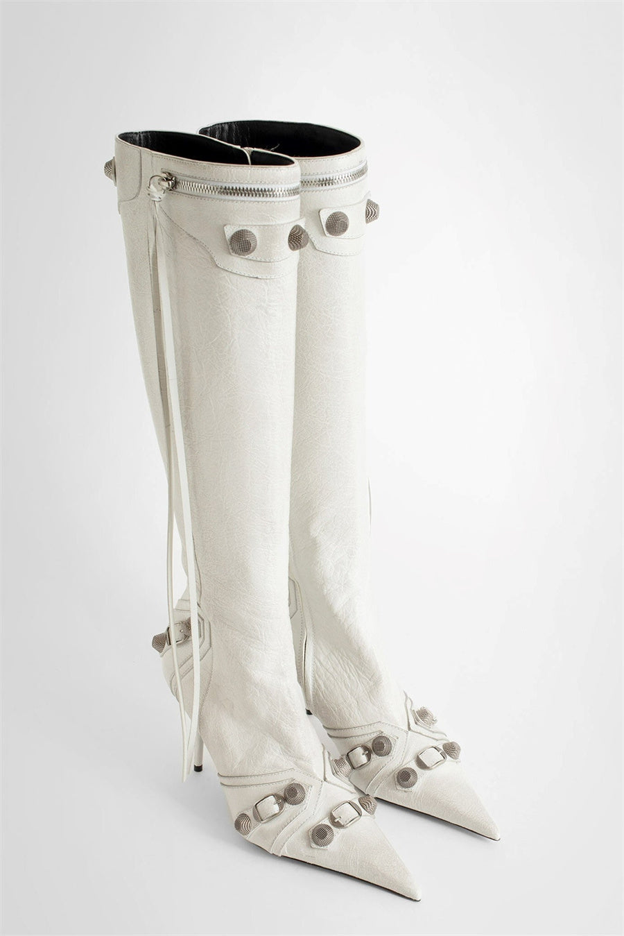 Flowering Girl Women Shilia Zip Knee-high Boots - White