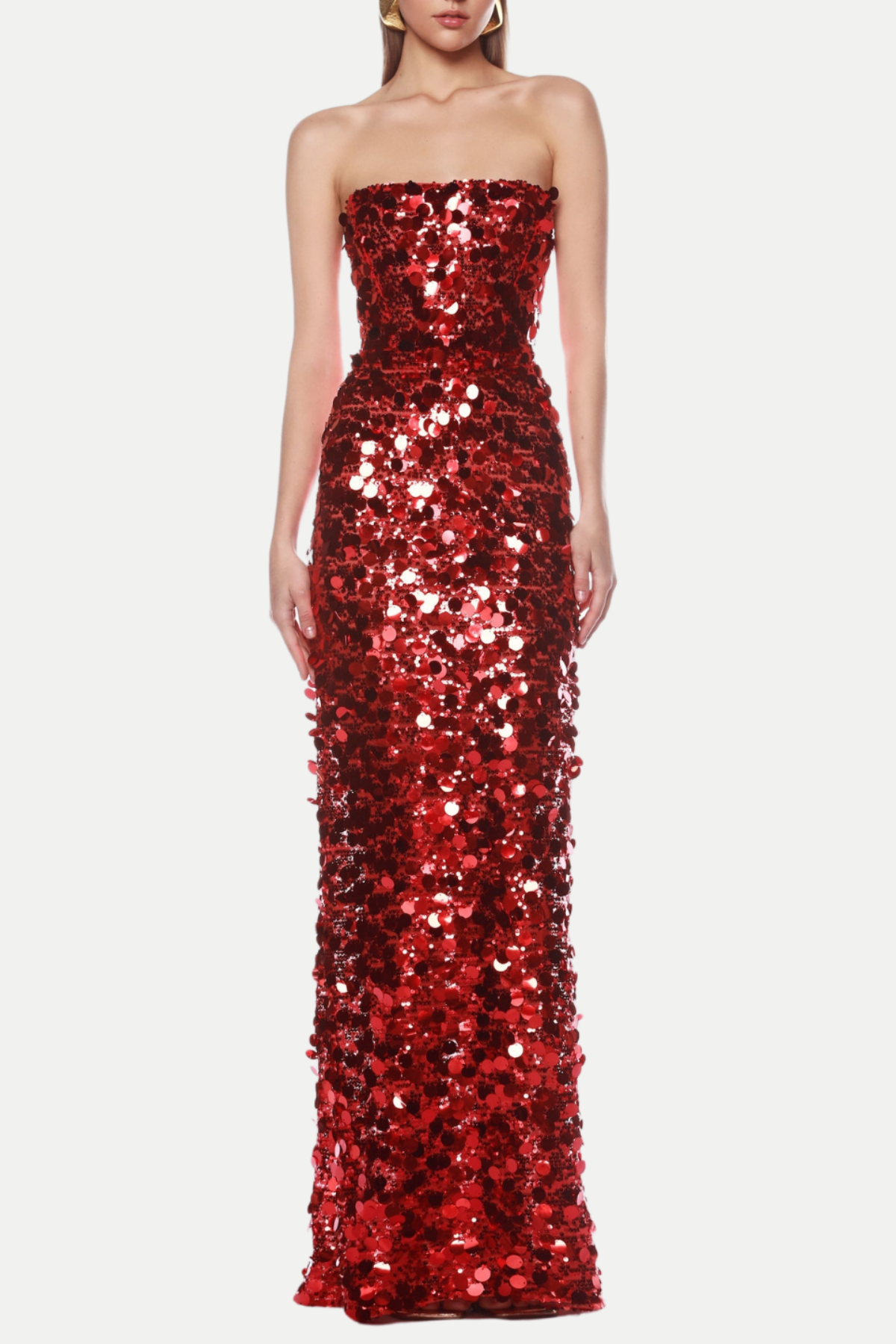 Flowering Girl Women Shiva Strapless Sequin Maxi Dress