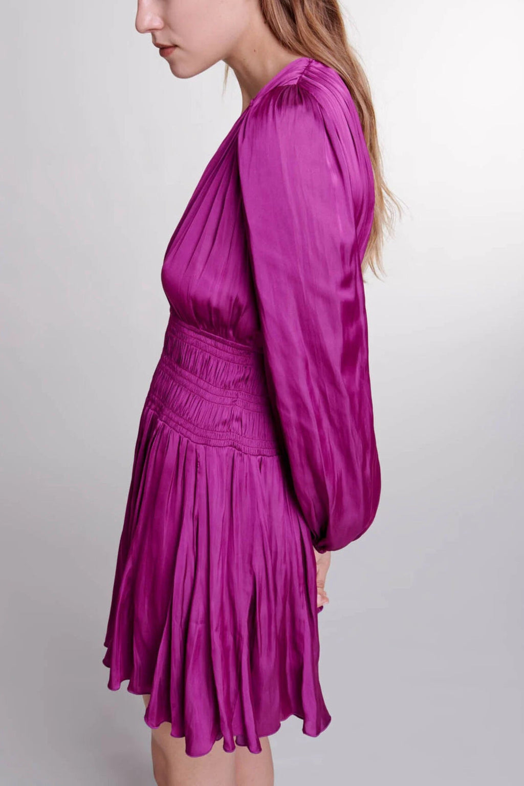 Flowering Girl Women Short satin-look dress