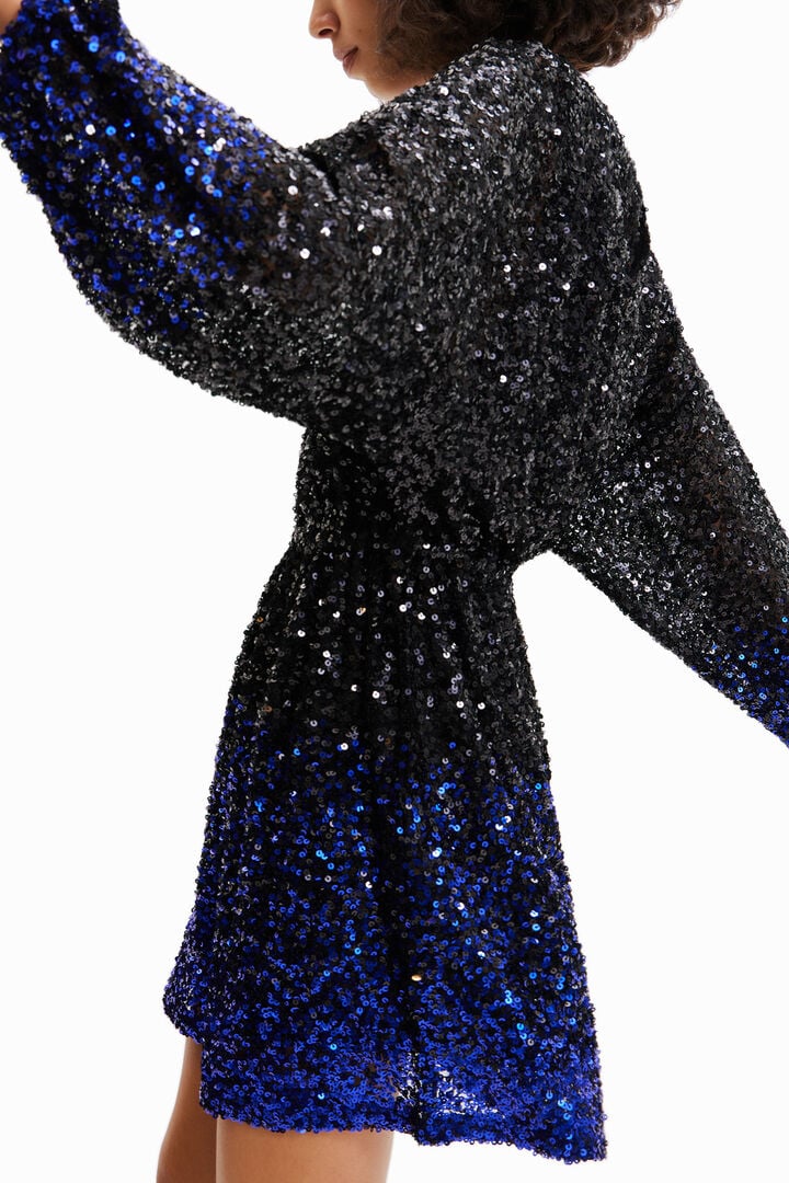 Flowering Girl Women Short Sequin Dress