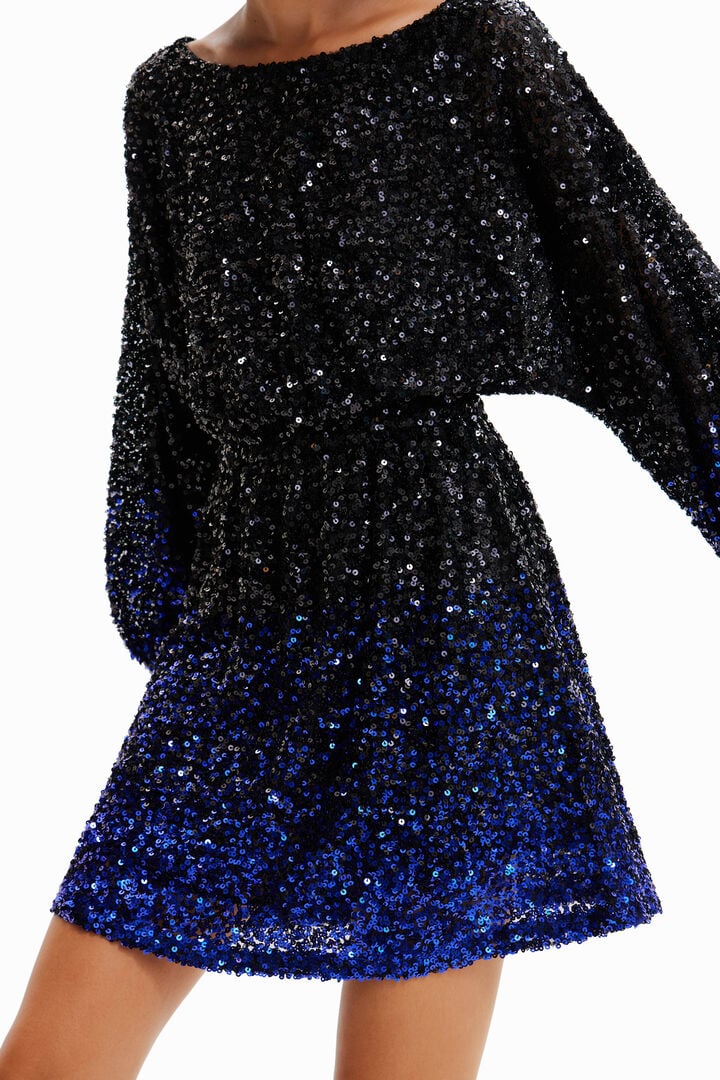 Flowering Girl Women Short Sequin Dress