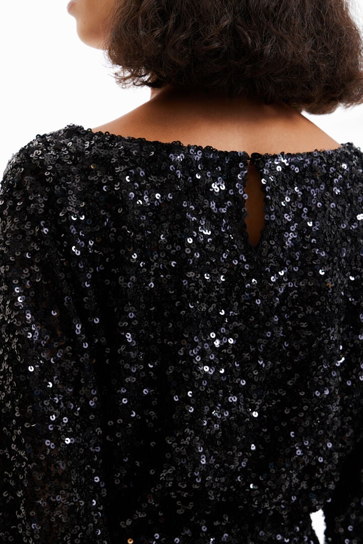 Flowering Girl Women Short Sequin Dress