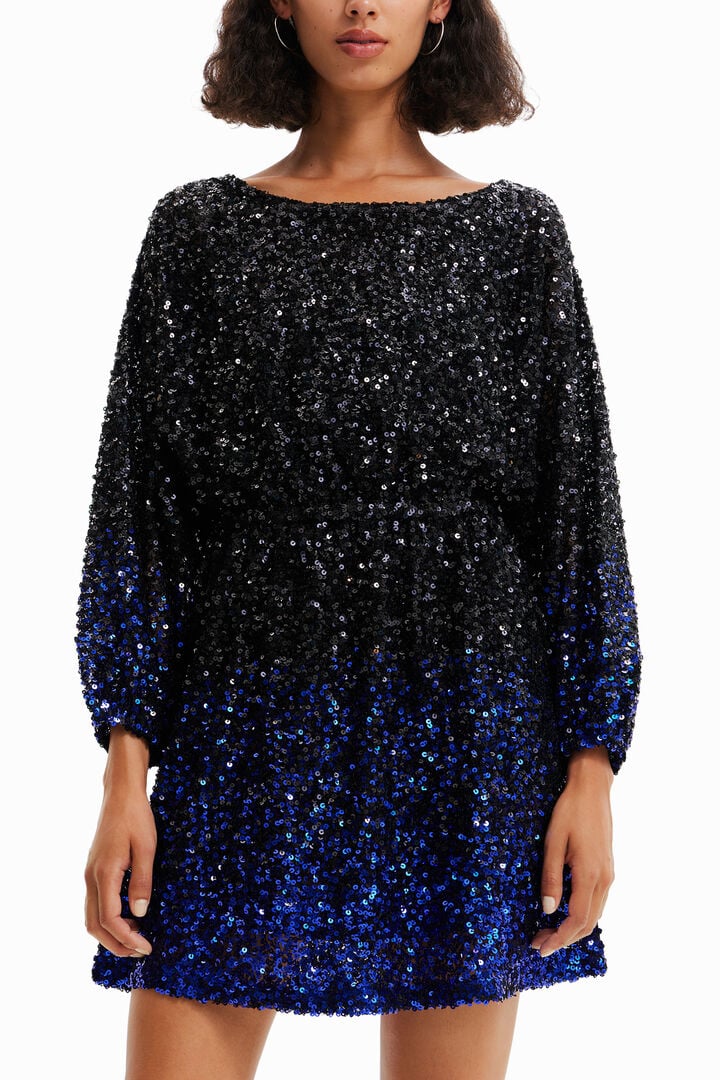 Flowering Girl Women Short Sequin Dress