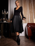 Flowering Girl Women U Neck Feather Top