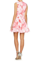 Flowering Girl Women Sherry Multi Pink Floral Print v-Neck Mini Dress