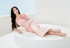 irma Sleeveless Bow Wrinkles Midi Dress in pink