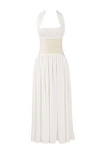 Flowering Girl Women Tameron Halter Mesh Ruffle Maxi Dress