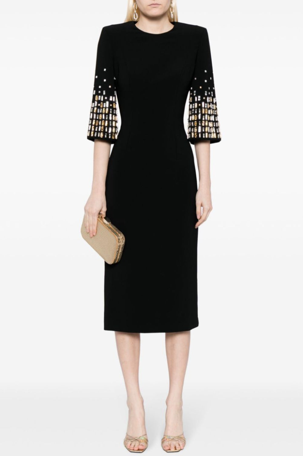Flowering Girl Women Tanisha Crystal Embellished Midi Dress