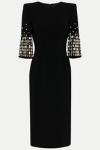 Flowering Girl Women Tanisha Crystal Embellished Midi Dress