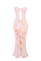 Flowering Girl Women Taylor Ruffled Mesh Maxi Dress - Pink