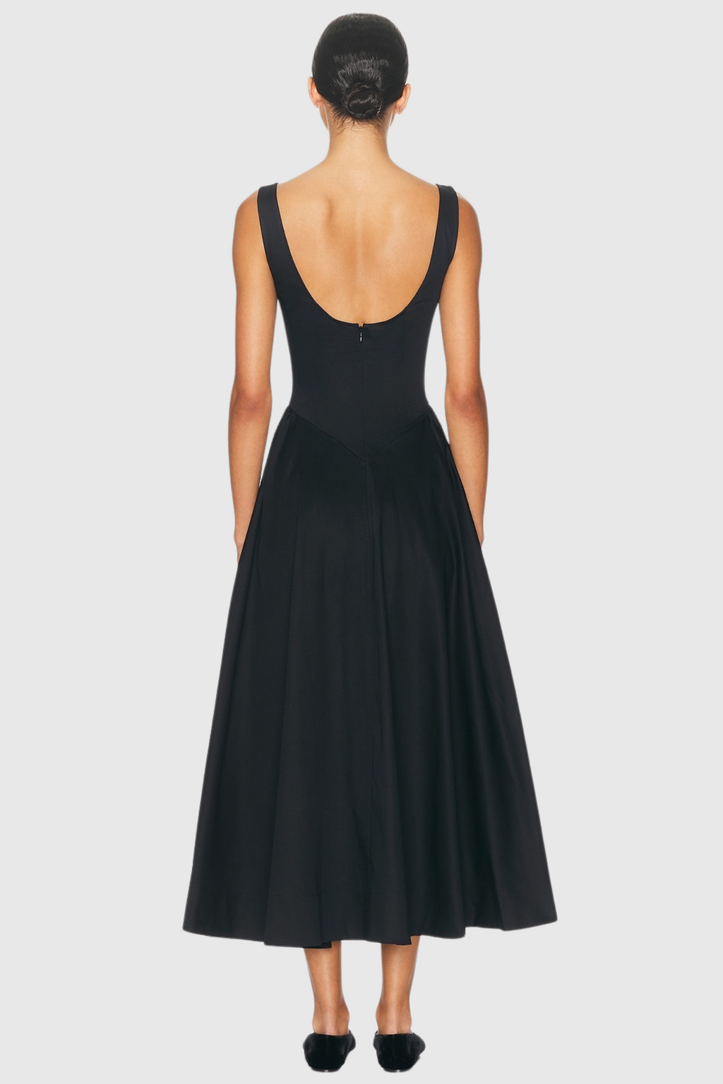 Flowering Girl Women Tayna Ruched Backless Midi Dress - Black