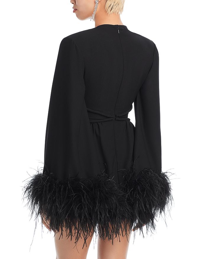 Ornella Feather Trim Dress