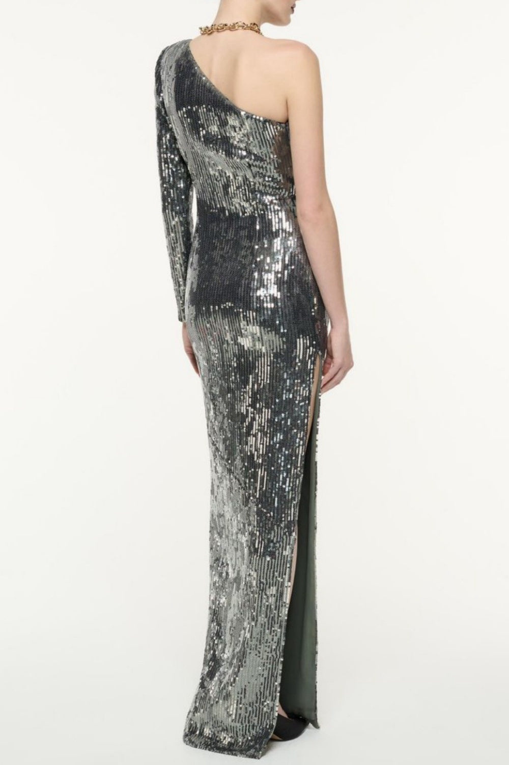 Flowering Girl Women Thirza Floral Sequin One Shoulder Maxi Dress