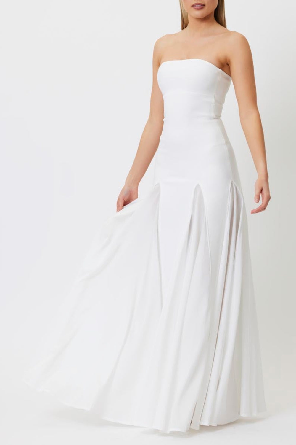 Flowering Girl Women Dimiya Strapless Mesh Maxi Bandage Dress