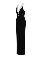 Tsanko Halter Maxi Bandage Dress