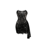 Angel Corset Draped Mini Dress