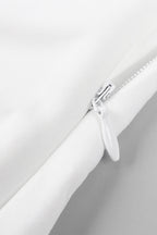 Flowering Girl Women elsa V Neck Flower Ruched maxi Dress in white