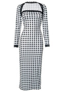 Flowering Girl Women Vanessa Gingham Print Dress Set