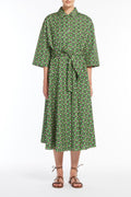 Flowering Girl Women Varenna Cotton Shirt Dress - Green