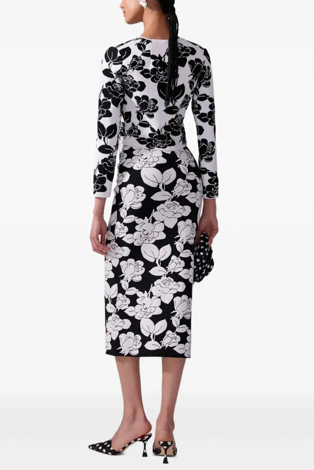 Flowering Girl Women Vernon Jacquard Bandage Two Piece Set