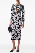 Flowering Girl Women Vernon Jacquard Bandage Two Piece Set