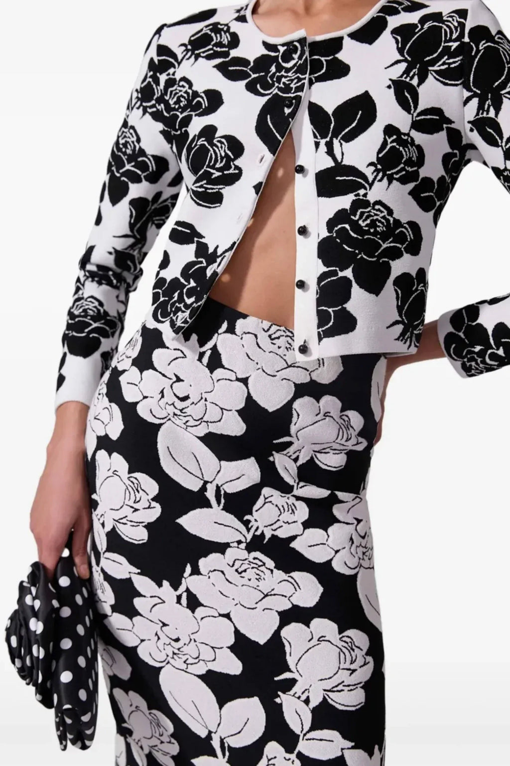 Flowering Girl Women Vernon Jacquard Bandage Two Piece Set