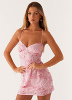 Flowering Girl Women Vietta Sequin Cami Mini Dress in pink