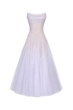 Violet Draped Lace Midi Dress