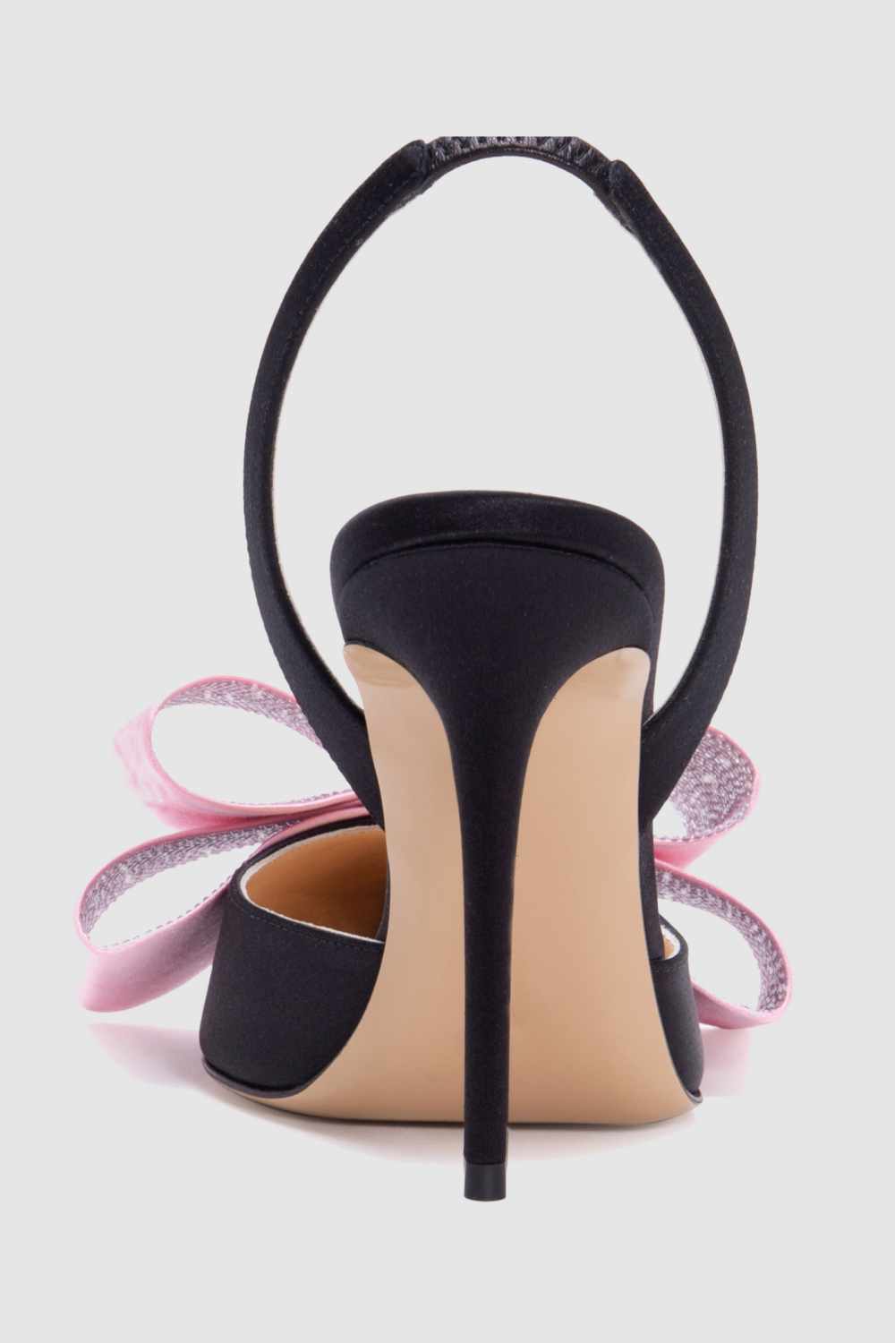 Flowering Girl Women Violeta Bow-embellished Satin Slingback Pumps - Black