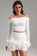 Flowering Girl Women Wesani Ruched Flounced Mini Skirt