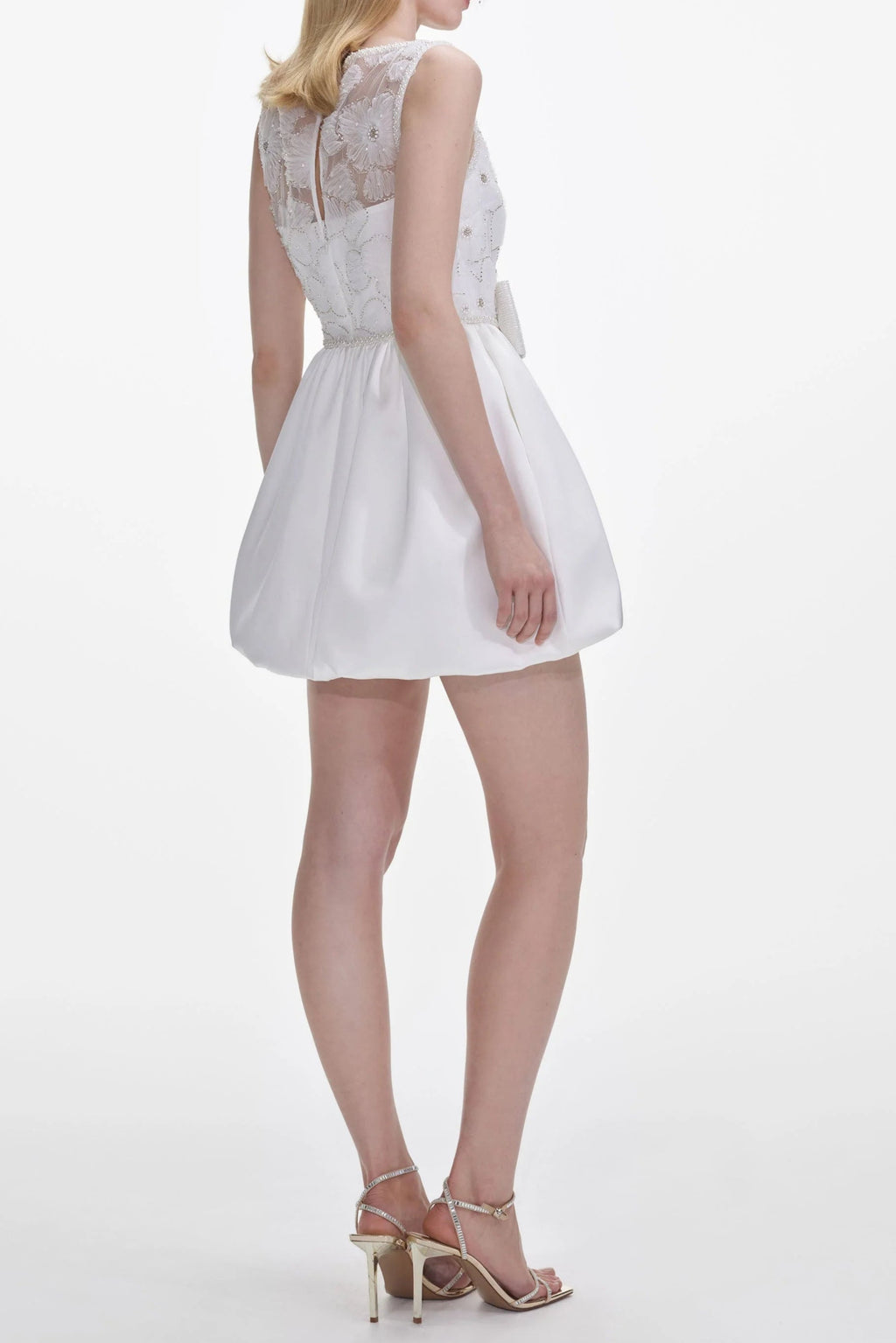 Flowering Girl Women White Tulle Mini Dress