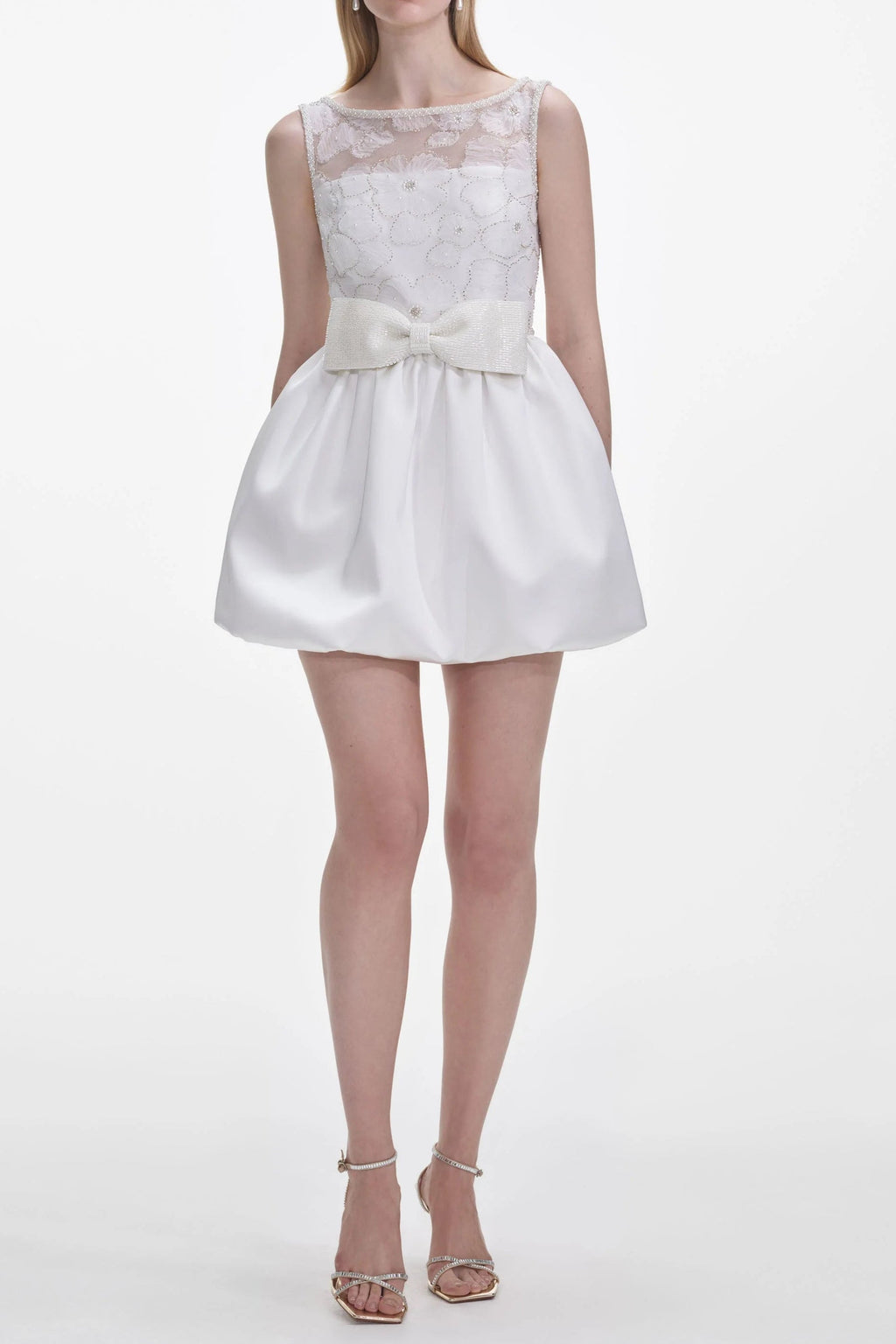 Flowering Girl Women White Tulle Mini Dress