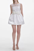 Flowering Girl Women White Tulle Mini Dress