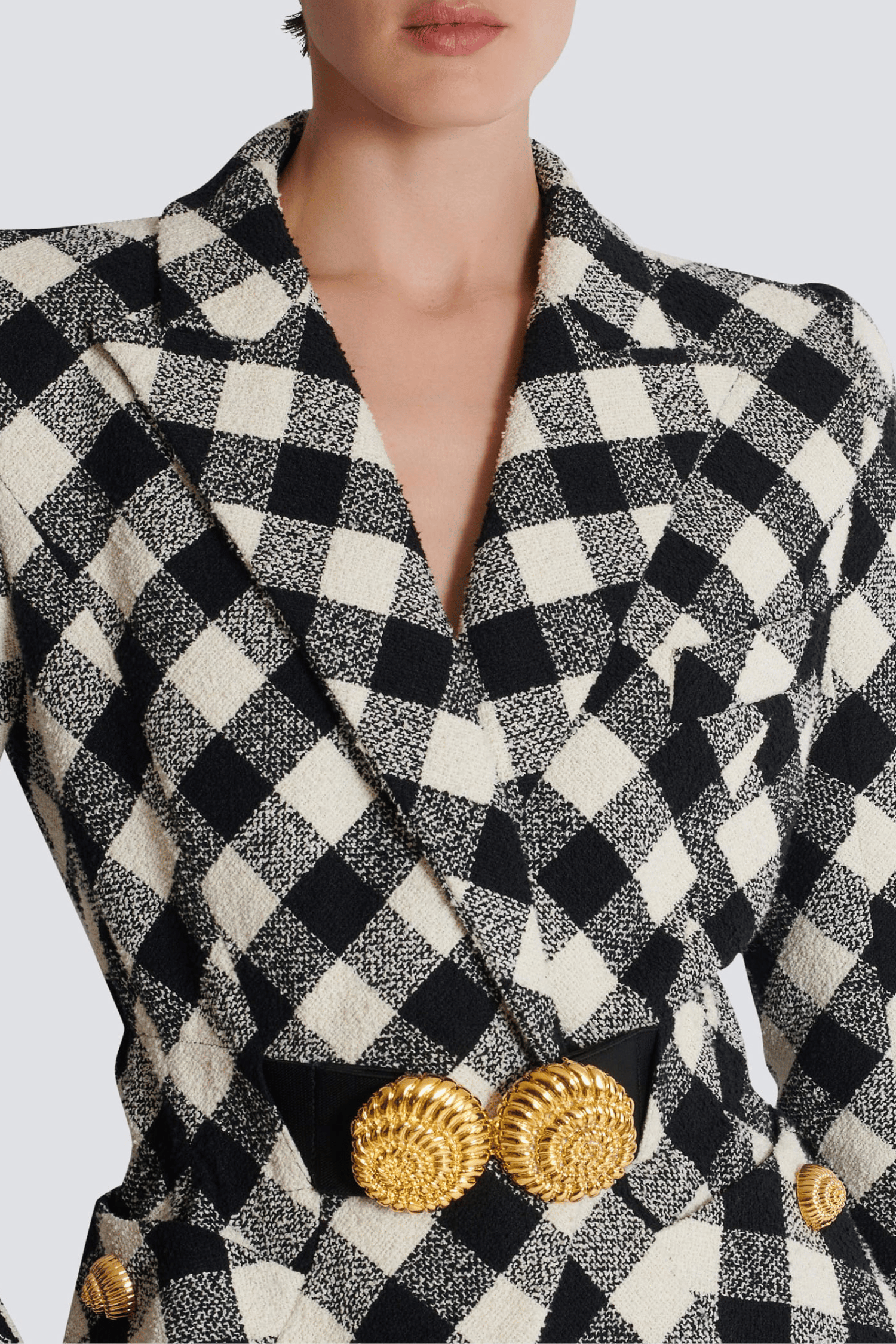 Flowering Girl Women Wyatt Gingham Button Blazer