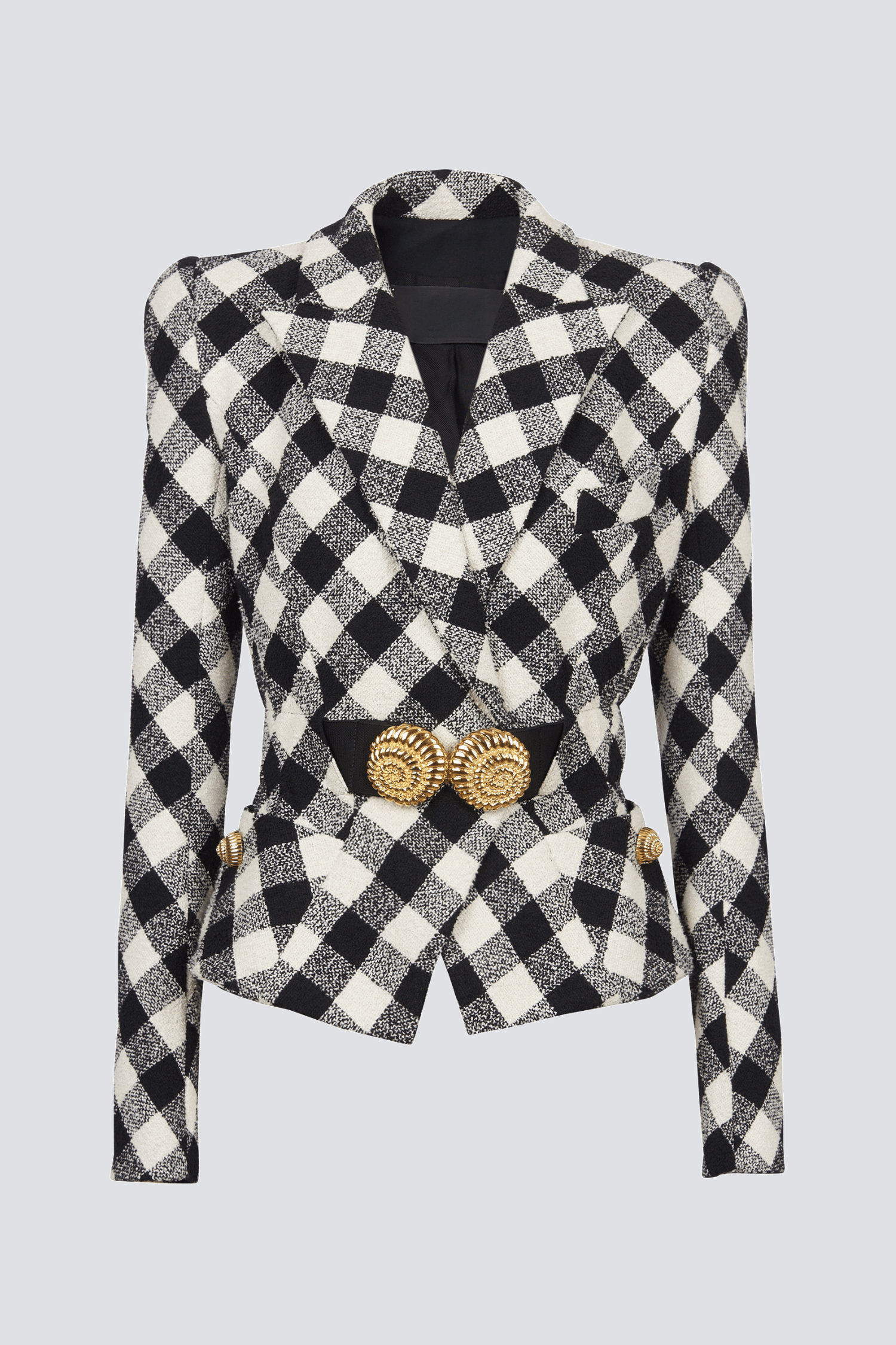 Flowering Girl Women Wyatt Gingham Button Blazer