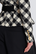 Flowering Girl Women Wyatt Gingham Button Blazer
