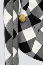 Flowering Girl Women Wyatt Gingham Button Blazer