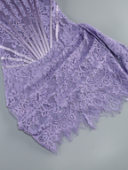 Flowering Girl Women Strapless Lace Dress In Lilac