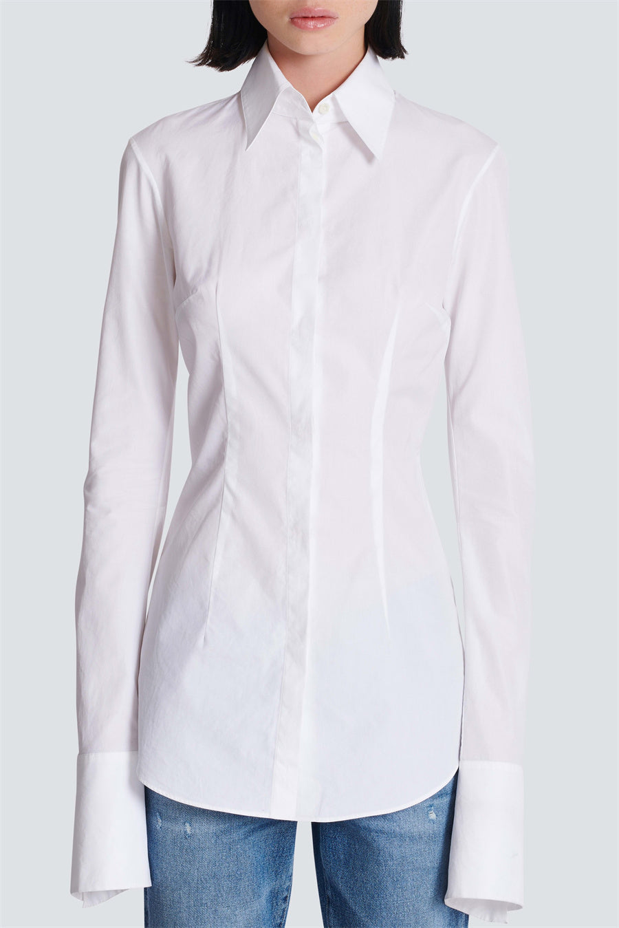 Flowering Girl Women Zahra Gold Buttons Fitted Shirt
