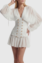 Flowering Girl Women Zorion Corset Mesh Mini Dress