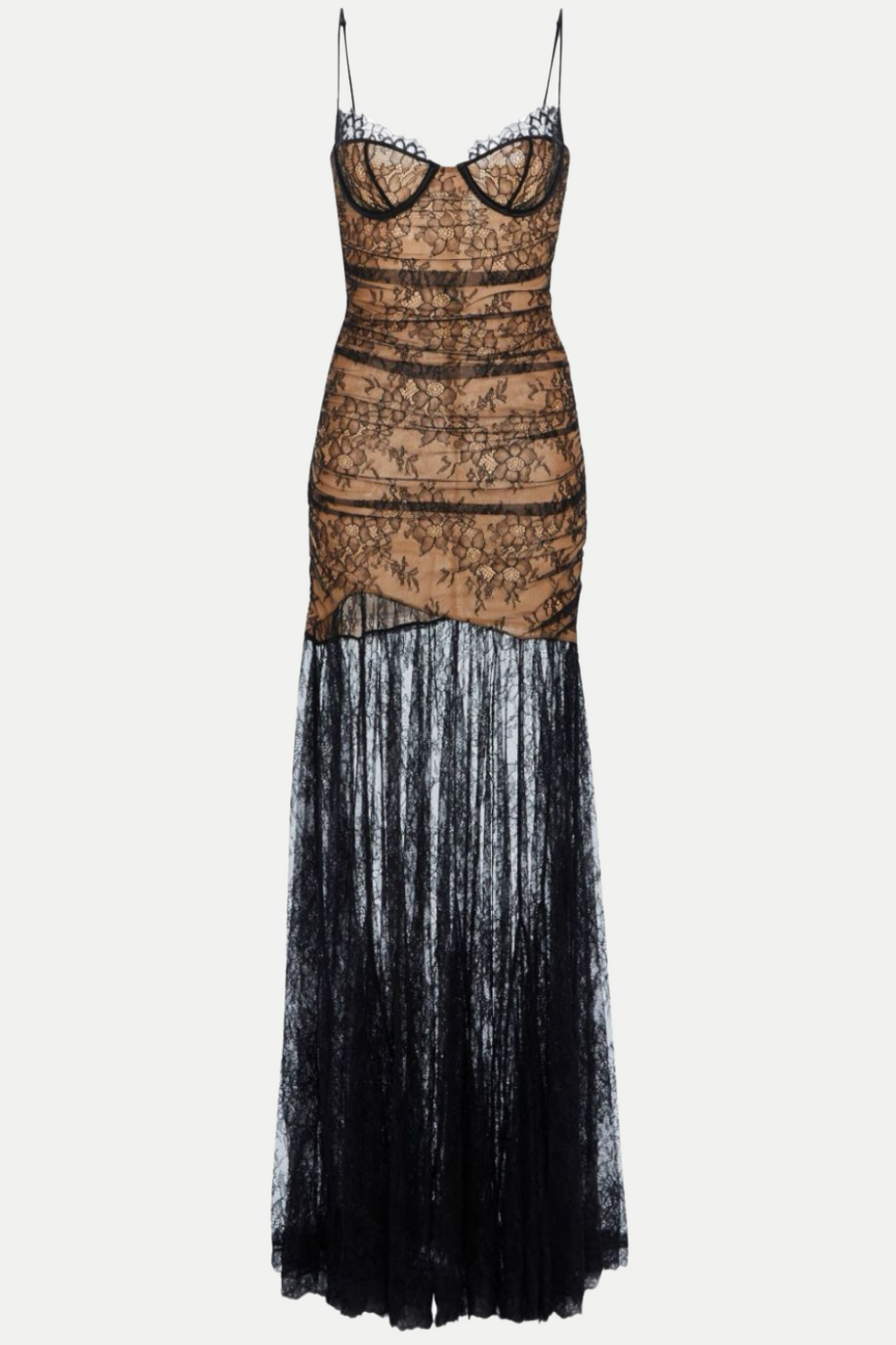 Flowering Girl Women Zsuza Lace Slit Maxi Dress
