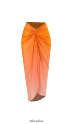 Flowering Girl Women Danae Orange Flower Two-Piece Swimsuit