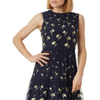 Flowering Girl Women Bethany floral print midi Dress in black